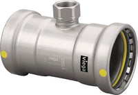 Viega MegaPressG Tee, 4" x 4" x 3/4" FNPT