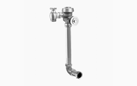 Sloan Royal 152-1.6 Concealed Manual Flushometer, 1.6 gpf, Rear Spud, Unfinished (Rough Brass), 3-3/4" LDIM, Wall Box Version, with 13-1/2" Vacuum Breaker