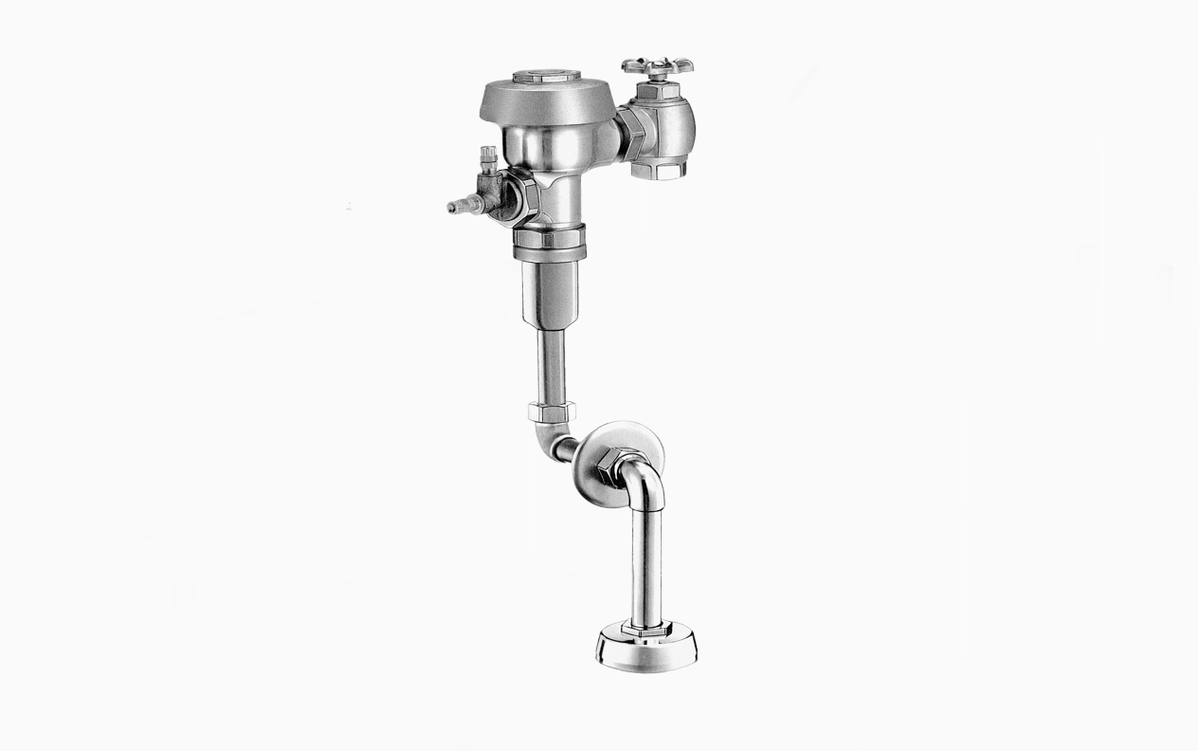 Sloan Royal 997-1.0 Concealed Manual Flushometer, 1.0 gpf, Top Spud, Unfinished (Rough Brass), 2"-15-3/4" LDIM