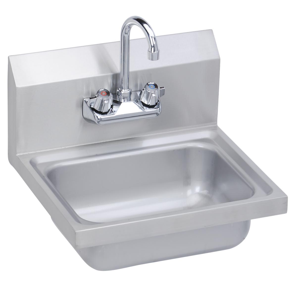 Elkay Stainless Steel 17" x 15" x 11" 20 Gauge Hand Sink with Faucet SEHS-17X