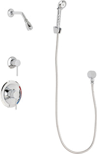 Chicago Faucets SH-PB1-13-030 1/2" Pressure balancing shower system with hand spray and wall hook