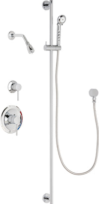 Chicago Faucets SH-PB1-13-032 1/2" Pressure balancing shower system with hand spray and 48" slide bar
