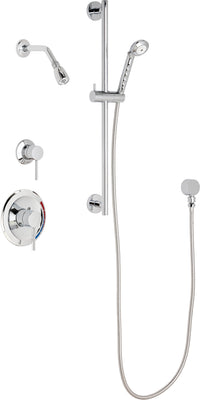 Chicago Faucets SH-PB1-13-041 1/2" Pressure balancing shower system with hand spray and 24" slide bar
