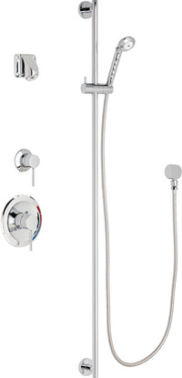 Chicago Faucets SH-PB1-14-042 1/2" Pressure balancing shower system with hand spray and 48" slide bar