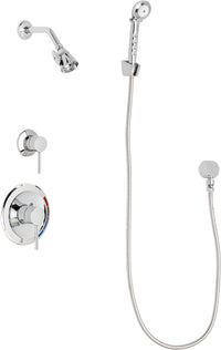 Chicago Faucets SH-PB1-16-010 1/2" Pressure balancing shower system with hand spray and wall hook