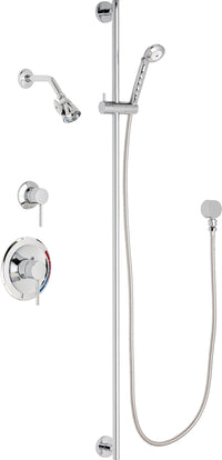 Chicago Faucets SH-PB1-17-042 1/2" Pressure balancing shower system with hand spray and 48" slide bar
