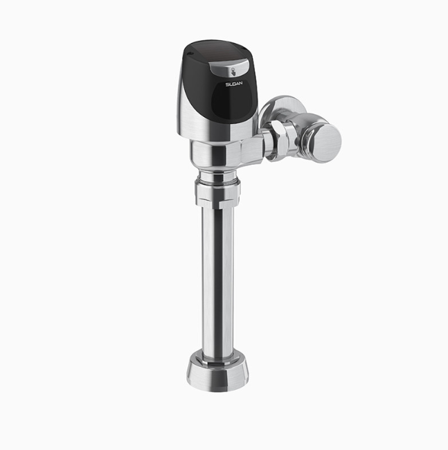 Sloan SOLIS 8111 Exposed Solar-Powered Sensor Water Closet Flushometer (1.28 GPF), Brushed Stainless