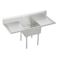 Elkay Sturdibilt Stainless Steel 78" x 27-1/2" x 14" Floor Mount, Single Compartment Scullery Sink with Drainboard SS8130LR2
