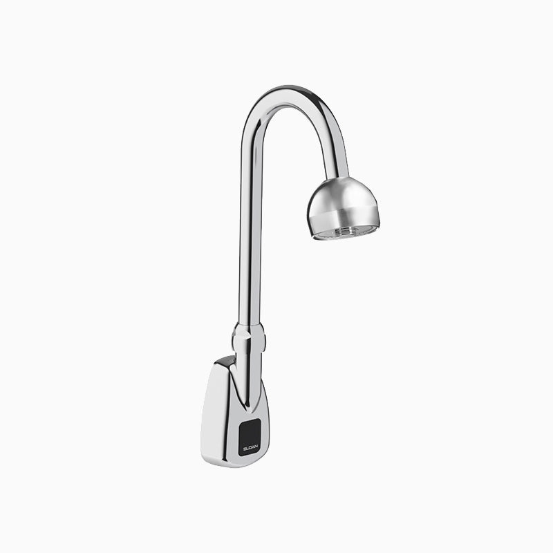 Sloan Optima EBF-550 1.5 GPM Battery-Powered Sensor Faucet, Polished Chrome, Below-Deck Thermostatic Mixer