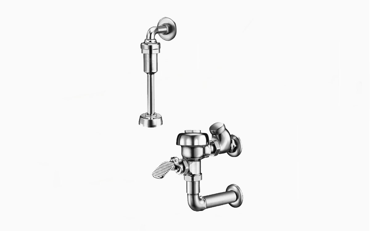 Sloan 320-1.0 Exposed Manual Flushometer, 1.0 gpf, Top Spud, Polished Chrome