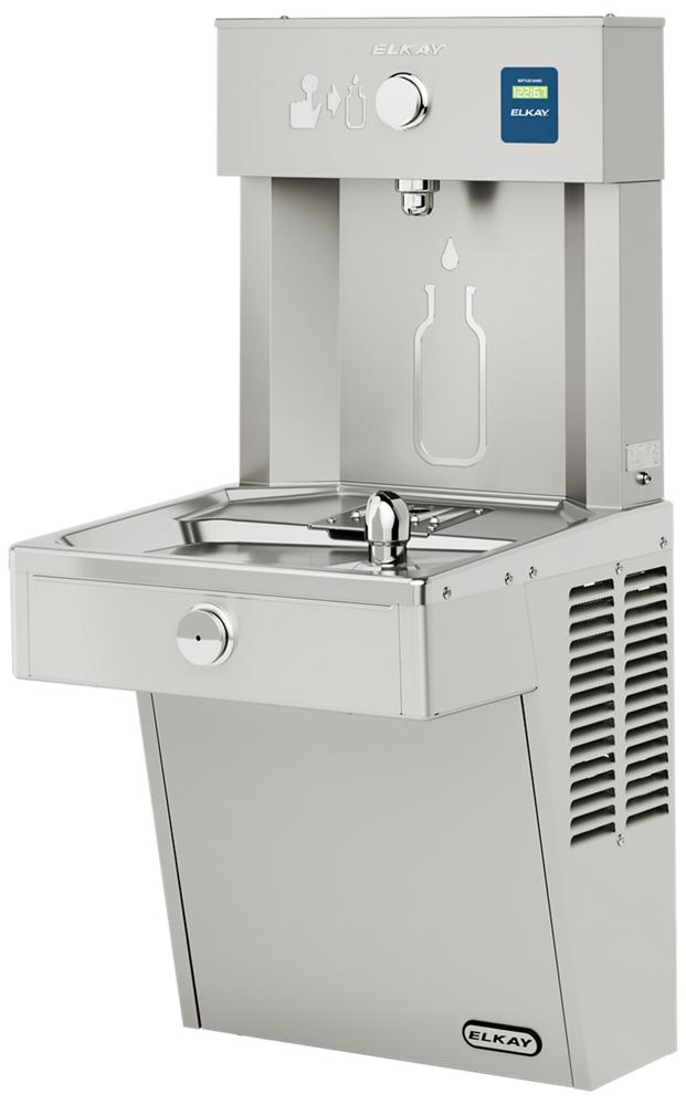 Elkay ezH2O Vandal-Resistant Bottle Filling Station & Single Cooler, Non-Filtered, 8.0 GPH, Stainless Steel VRC8WSK