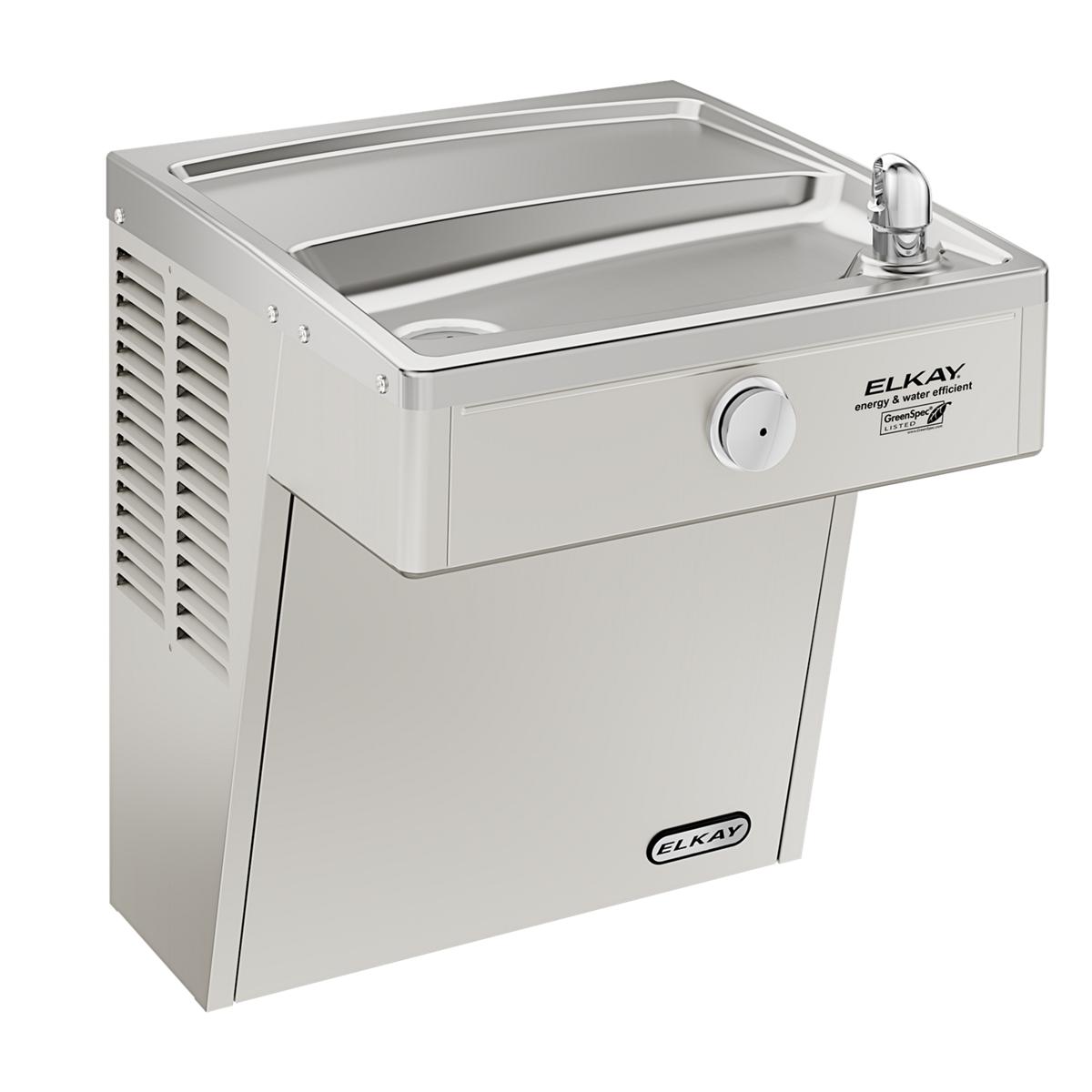 Elkay Cooler Wall Mount GreenSpec ADA Vandal-Resistant, Non-Filtered Refrigerated Stainless VRCGRN8
