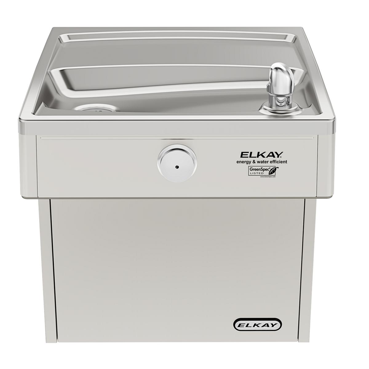 Elkay Cooler Wall Mount GreenSpec ADA Vandal-Resistant, Non-Filtered Refrigerated Stainless VRCGRN8