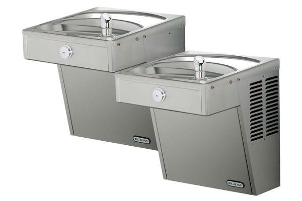 Elkay Wall Mount Vandal Resistant Bi-level ADA Cooler, Non-Filtered, 8.0 GPH, Stainless Steel VRCTL8SC