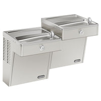 Elkay Cooler Wall Mount Bi-Level Reverse ADA Vandal-Resistant, Non-Filtered Refrigerated Stainless VRCTLR8SC
