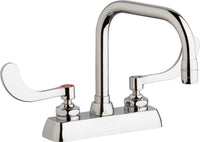Chicago Faucets W4D-DB6AE35-317AB Lead-Free Deck-mounted manual faucet with 4" centers