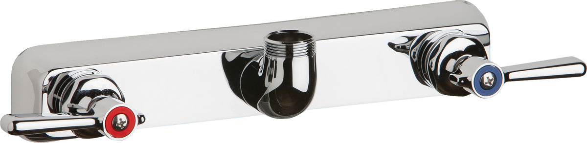 Chicago Faucets W8W-LES369AB Lead-Free Wall-mounted manual faucet with 8" centers, Brass, NPSM