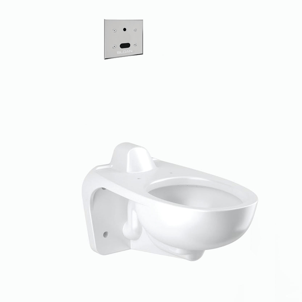 Sloan WETS-2460.1320 Water Closet Combo, ST-2469 Wall-Mounted Rear Spud with Sloan 152-1.28