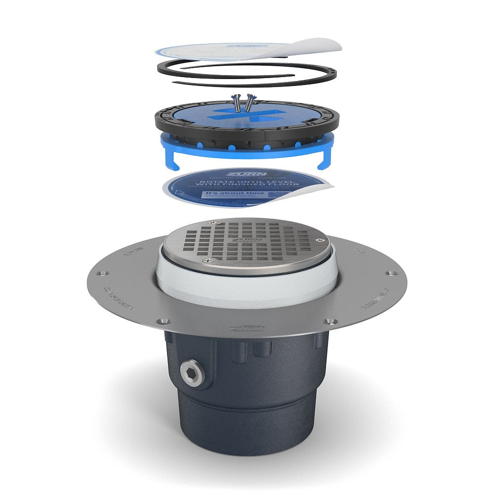 Zurn ZN415-2NH-5B Floor Drain, Cast Iron, No-Hub