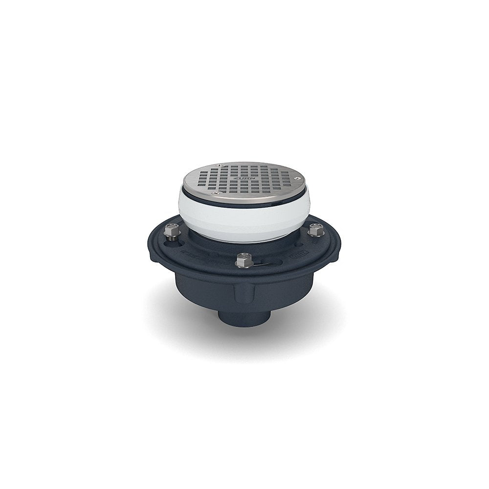 Zurn ZN415-2NH-5B-P Floor Drain, Cast Iron, No-Hub