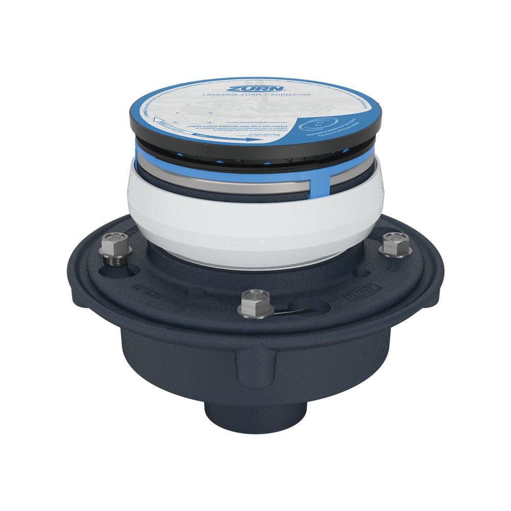 Zurn ZN415-3NL-6B-P Floor Drain, Cast Iron, Neo-Loc