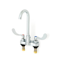 Zurn Z812A4-XL-FC0.5 Lead-Free AquaSpec Centerset 3-1/2" Gooseneck Faucet with 4" Wrist Blade Handles