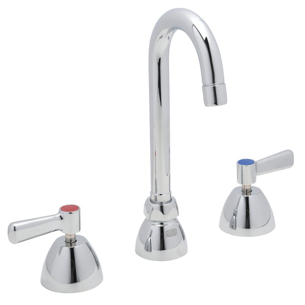 Zurn Z831A1-XL Lead-Free Widespread Faucet with 3-1/2" Gooseneck and Lever Handles
