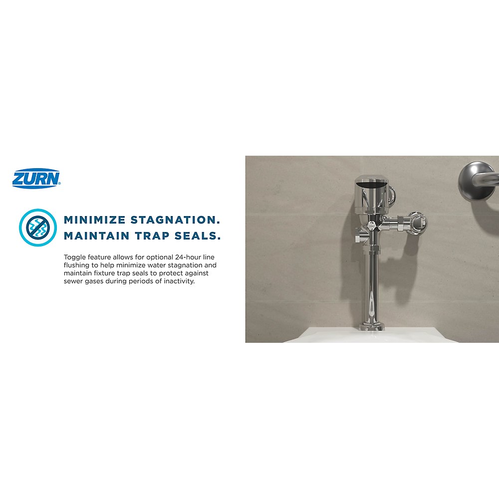Zurn ZERK-C-ONE-TM Top Mount Exposed Sensor Flush Valve Retrofit Kit for WC W/ Gear-driven Ceramic Cart, Battery, AquaVantage® Diaphragm