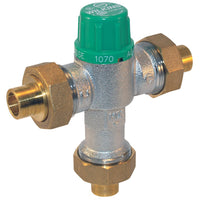 Zurn 12-ZW1070XLCPVC 1/2" Lead-Free Aqua-Gard® Thermostatic Mixing Valve - Point of Use (ASSE 1070)