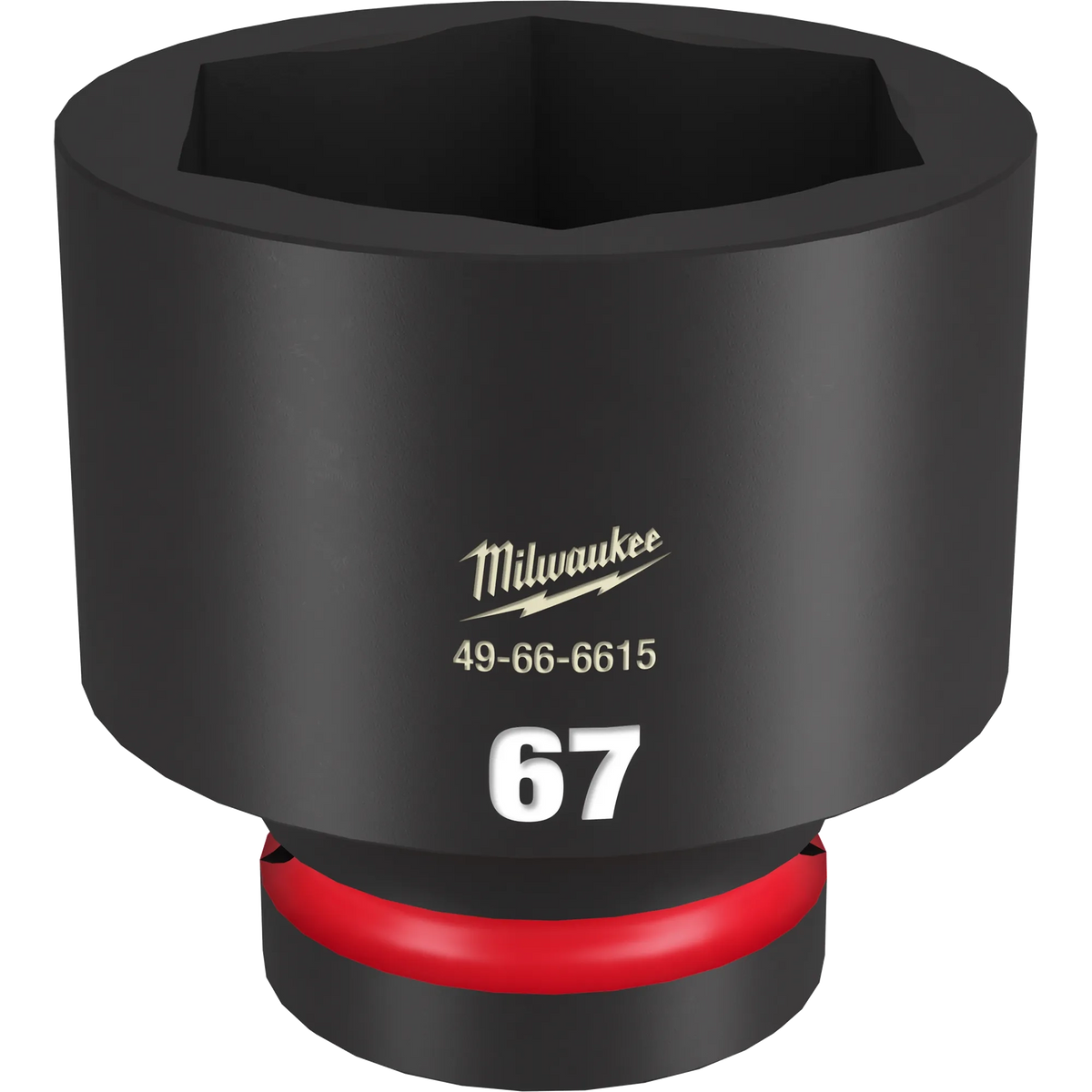 Milwaukee 49-66-6615 SHOCKWAVE Impact Duty 1" Drive 67MM Standard 6 Point Socket