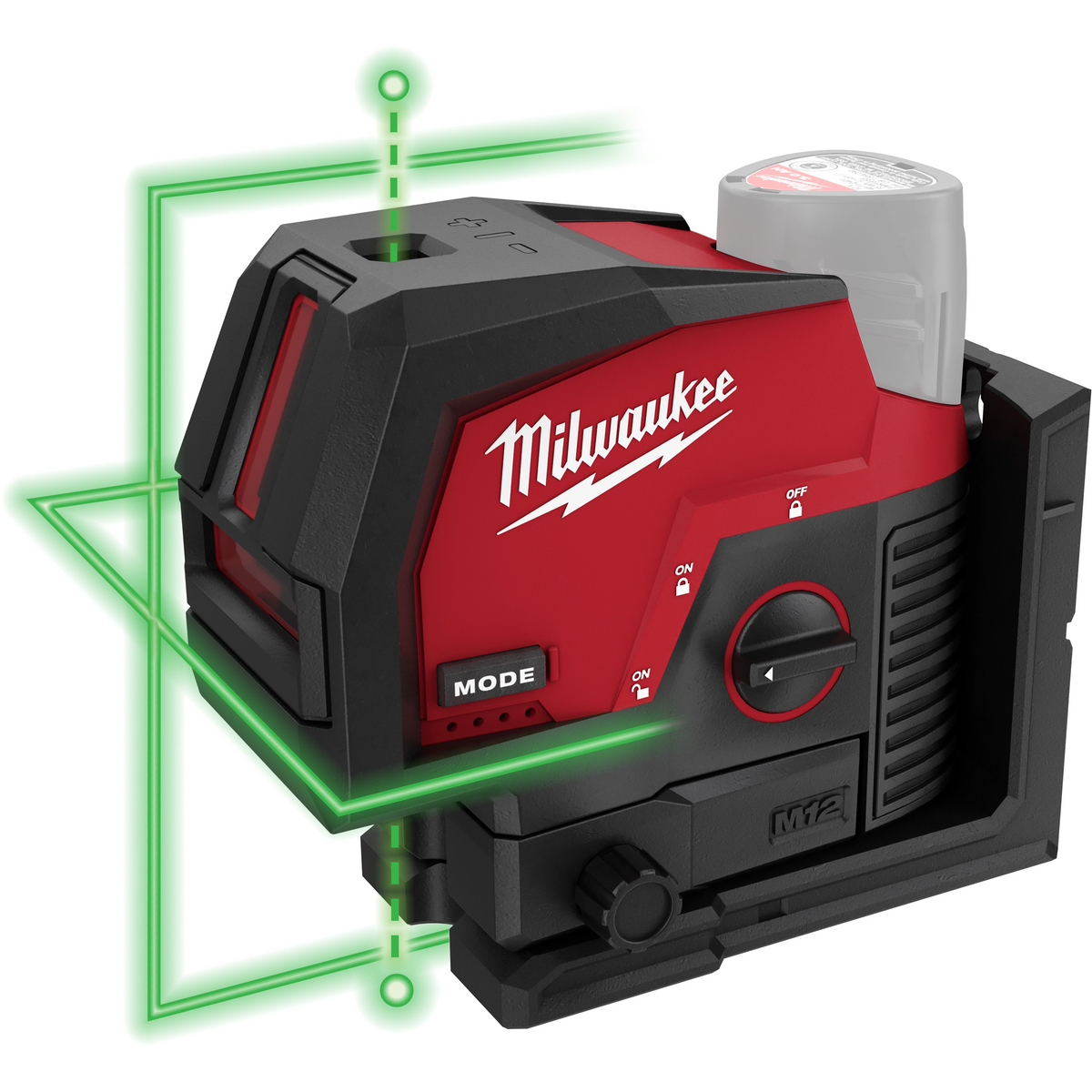 Milwaukee 3622-20 M12 Green Cross Line and Plumb Points Laser