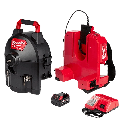 Milwaukee 2775E-211 M18 FUEL SWITCH PACK Sectional Drum Machine with 5/8” Open Wind Cable