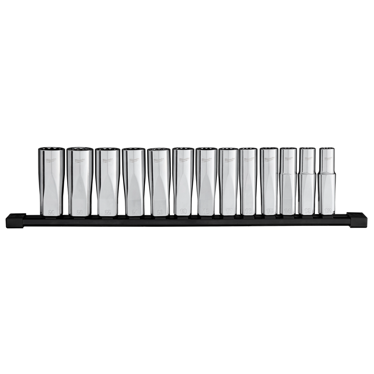 Milwaukee 48-22-9524 13pc 1/2” Drive 12-Point Deep Well Metric Socket Set