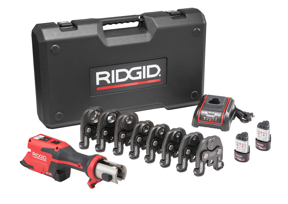 RIDGID 78238 RP 251 Press Tool Kit with RLS Jaws (1/4" - 1-3/8"), 12V