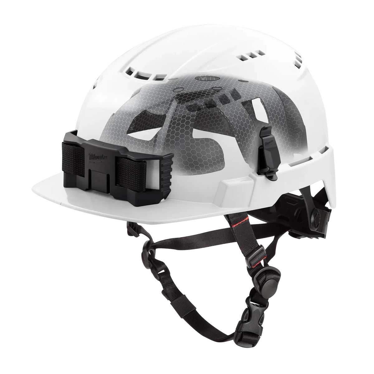 Milwaukee 48-73-1364 BOLT White Front Brim Vented Safety Helmet with IMPACT ARMOR Liner (USA) - Type 2, Class C