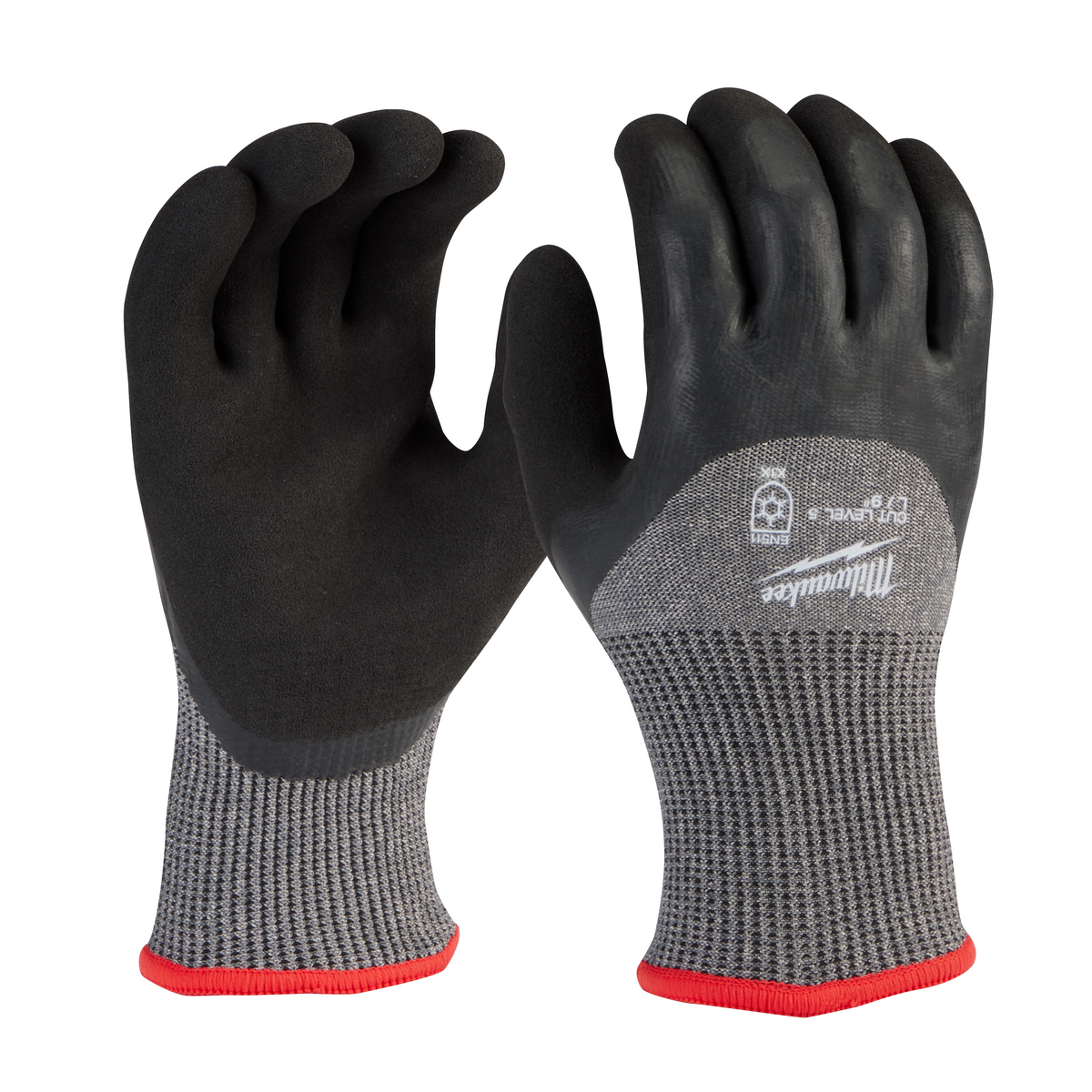 Milwaukee 48-73-7952 Cut Level 5 Winter Dipped Gloves - L (Pack of 6)