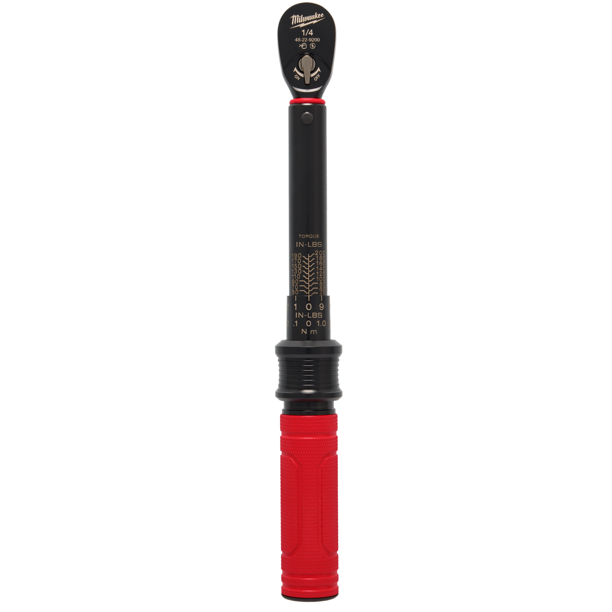 Milwaukee 48-22-9200 1/4” Drive Click Torque Wrench (40-200 in·lbf)