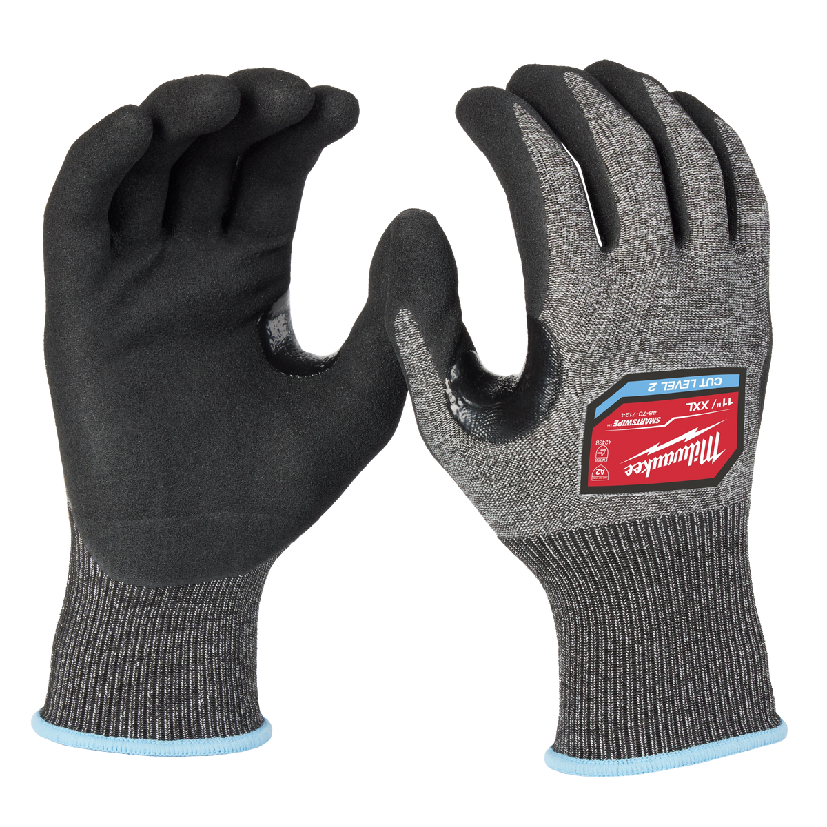 Milwaukee 48-73-7124 Cut Level 2 High-Dexterity Nitrile Dipped Gloves - XXL (Pack of 6)