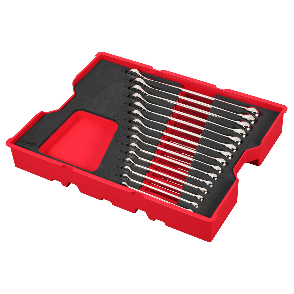 Milwaukee 48-22-0154 15pc. Metric Combination Wrench Set with Tray for PACKOUT Drawers