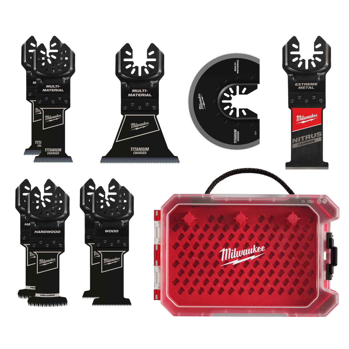 Milwaukee 49-10-9113 9 PC Universal Fit Oscillating Multi-Tool Blade Set