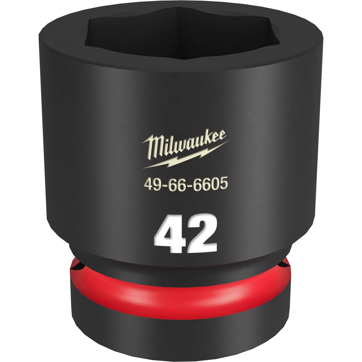 Milwaukee 49-66-6605 SHOCKWAVE Impact Duty 1" Drive 42MM Standard 6 Point Socket