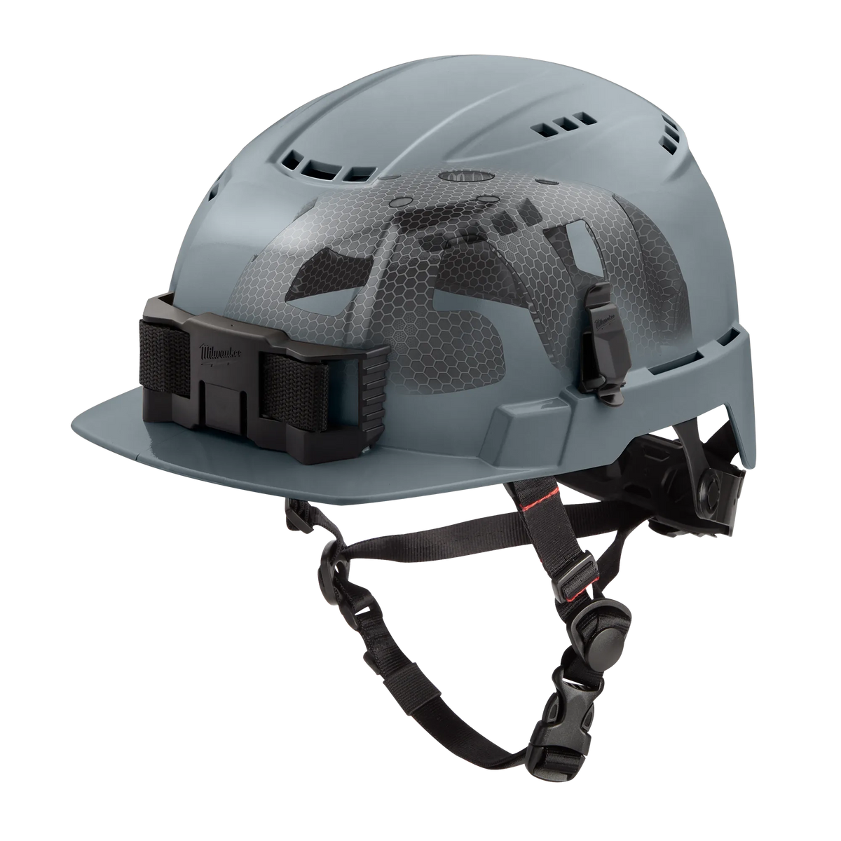 Milwaukee 48-73-1380 BOLT Gray Front Brim Vented Safety Helmet with IMPACT ARMOR Liner (USA) - Type 2, Class C