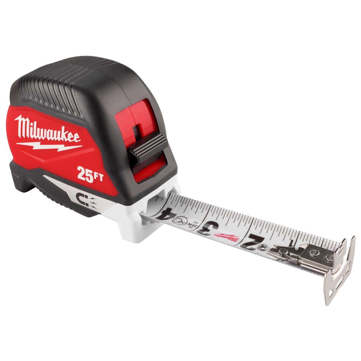 Milwaukee 48-22-1027M 25ft Electrician's Magnetic Tape Measure (Pack of 6)