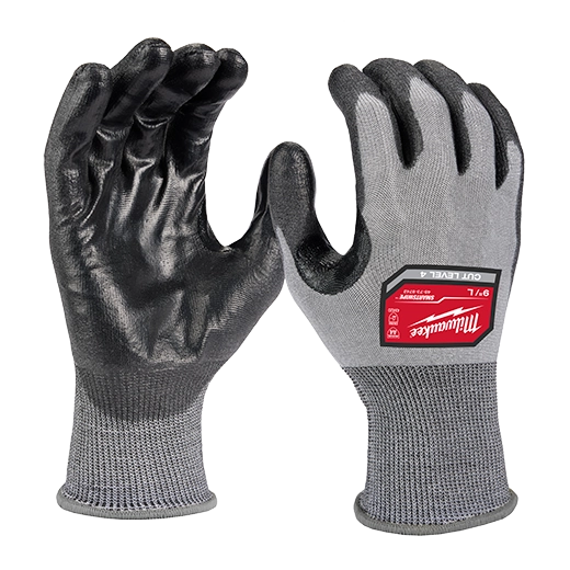 Milwaukee 48-73-8742B 12 Pair Cut Level 4 High Dexterity Polyurethane Dipped Gloves - L