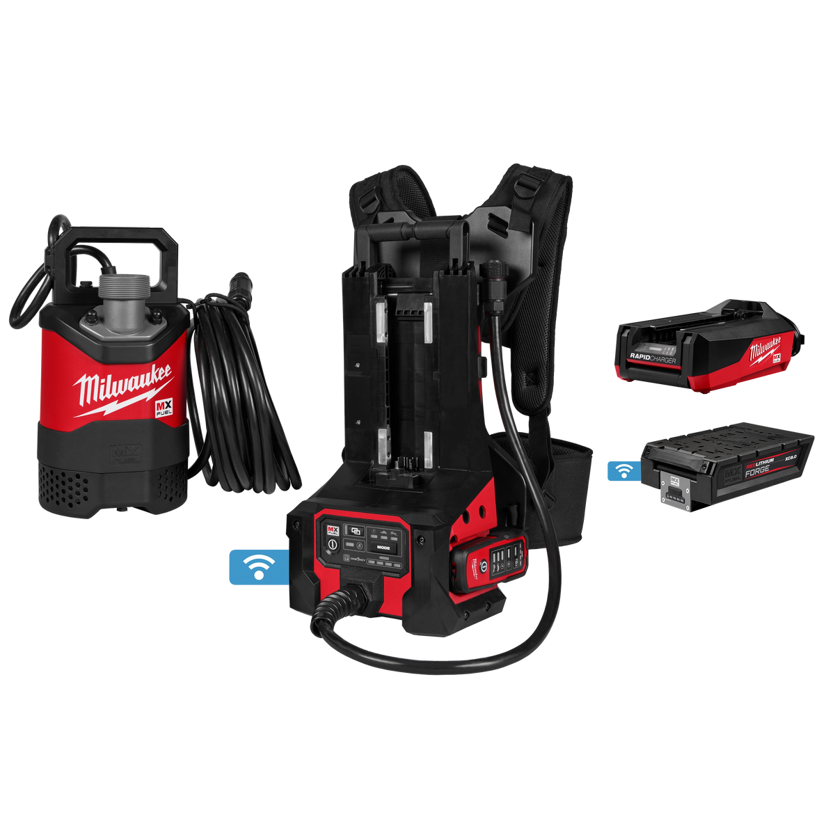 Milwaukee MXF211-1XC MX FUEL 1HP 2" Submersible Pump Kit