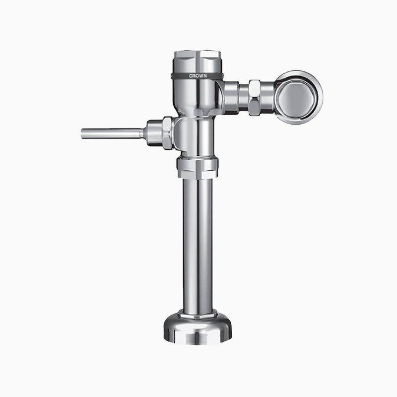 Sloan Crown 111-1.6 Exposed Manual Flushometer, 1.6 gpf, Top Spud, Polished Chrome, Saniguard Handle