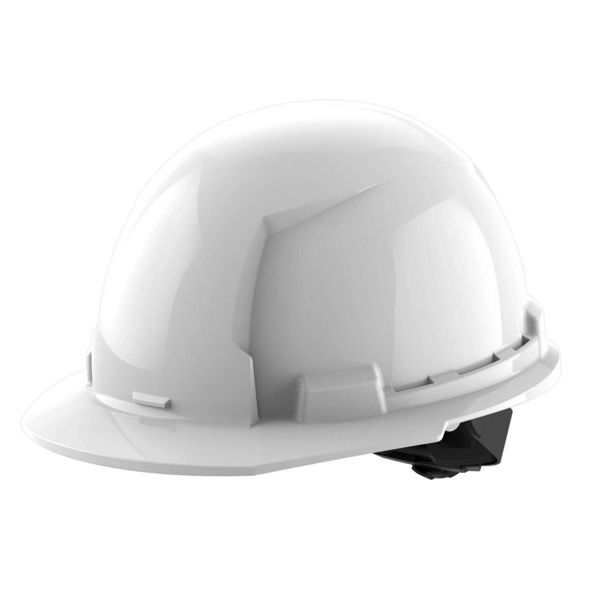 Milwaukee 48-73-1100 BOLT White Front Brim Hard Hat w/4pt Ratcheting Suspension (USA) - Type 1, Class E (Pack of 5)