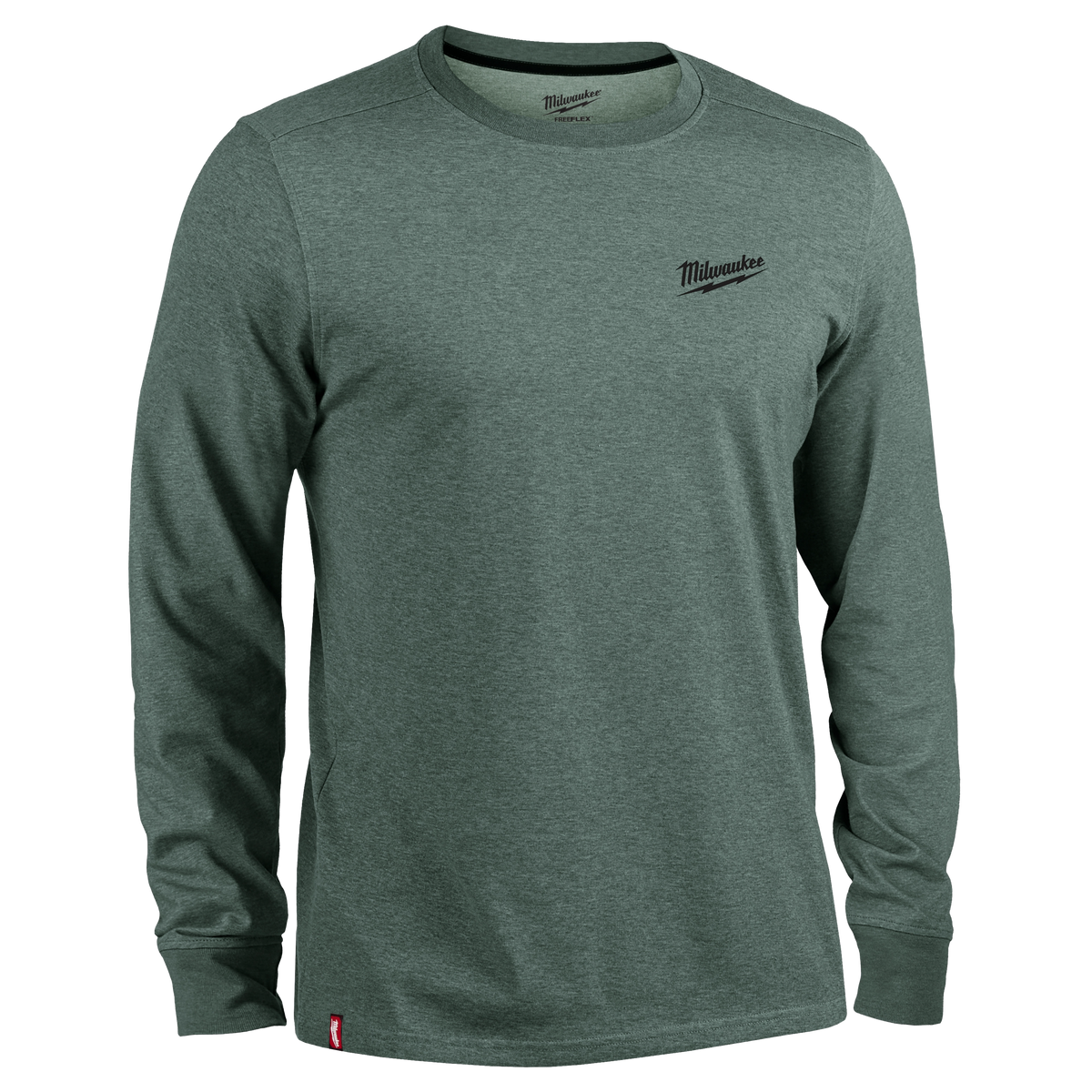 Milwaukee 604E-XL FREEFLEX Hybrid Work Tee | Long Sleeve, Slate Green, X-Large