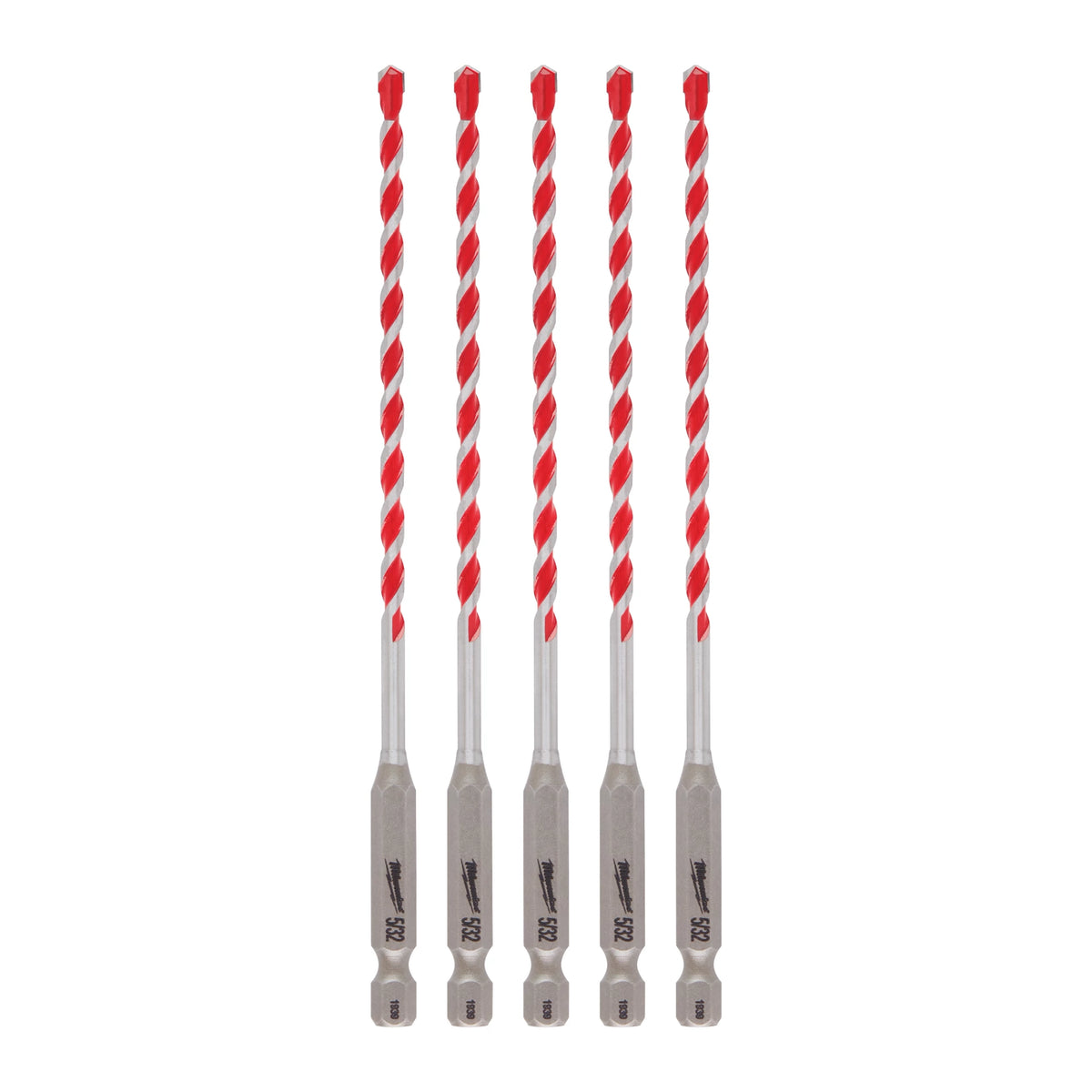 Milwaukee 48-20-9155 5/32" x 4" x 6" SHOCKWAVE Impact Duty Carbide Hammer Drill Bits (Pack of 15)