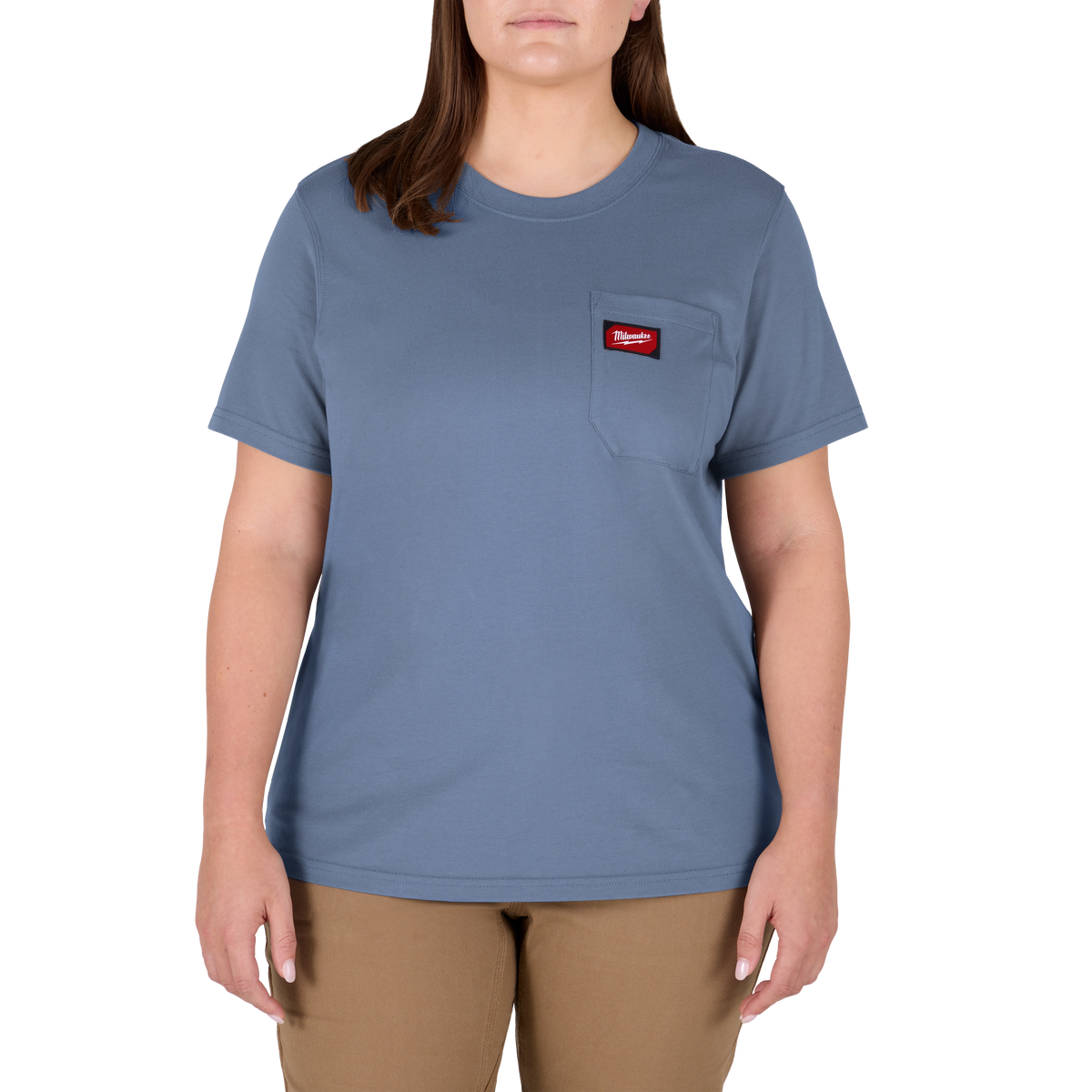 Milwaukee F451U-L Women's GRIDIRON Pocket T-Shirt - Short Sleeve Blue L